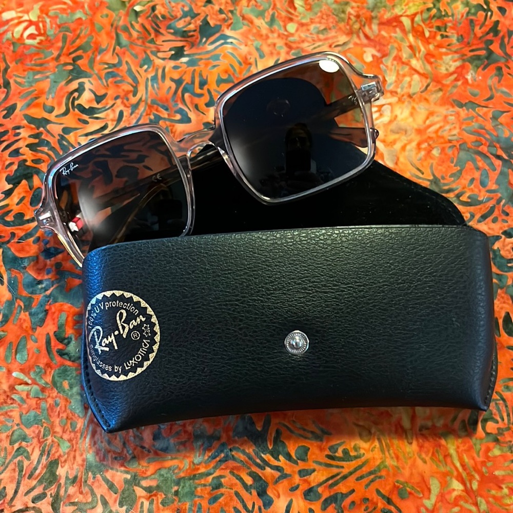 Ray-Ban Black and Silver Sunglasses